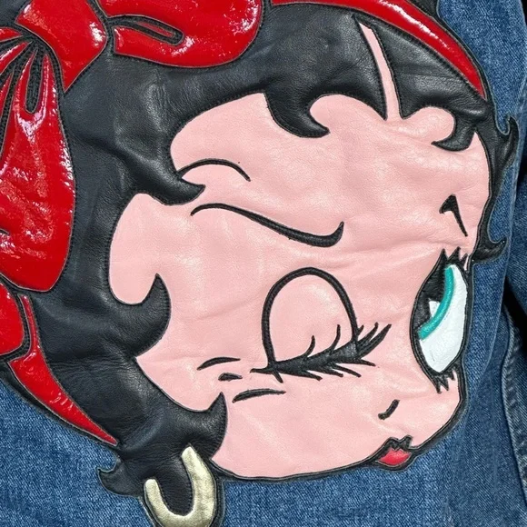 BOOP SET BAG COAT DENIM jacket and Crossbody bag by King Features 97 & 03 Gr… - Picture 5 of 16